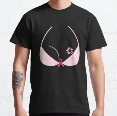 Pink Ribbon Bra Breast Cancer Awareness Classic T-Shirt RB2812 product Offical Breast Cancer Merch