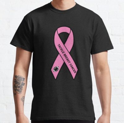 Tackle breast cancer - pink ribbon - breast cancer awareness month Classic T-Shirt RB2812 product Offical Breast Cancer Merch