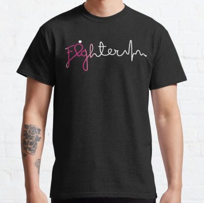 Fighter- Breast Cancer Awareness Gifts for Women Breast Cancer Support Ribbon Classic T-Shirt RB2812 product Offical Breast Cancer Merch