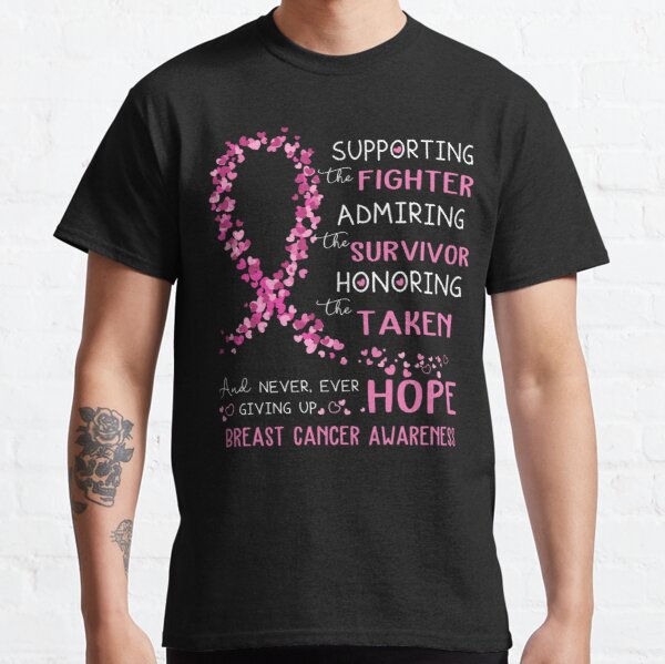 Supporting Fighter Breast Cancer Awareness Classic T-Shirt RB2812 product Offical Breast Cancer Merch