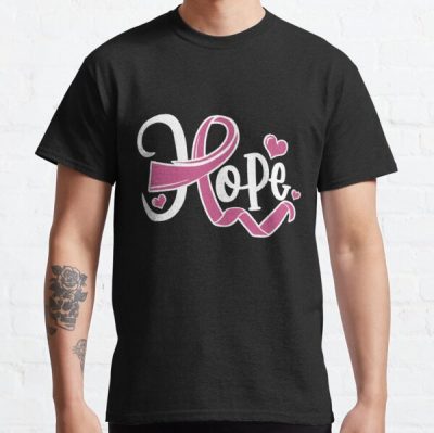 Breast Cancer Awareness Hope Pink Ribbon Classic T-Shirt RB2812 product Offical Breast Cancer Merch