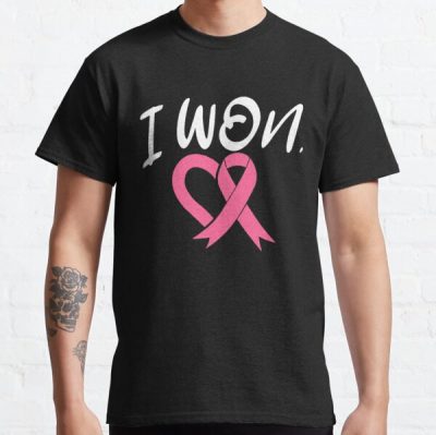 I Won Breast Cancer Awareness Support Pink Ribbon Classic T-Shirt RB2812 product Offical Breast Cancer Merch