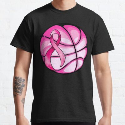 Basketball Pink Ribbon Girls Breast Cancer Awareness Classic T-Shirt RB2812 product Offical Breast Cancer Merch
