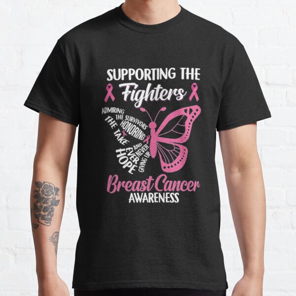 Supporting the fighters Breast Cancer  Classic T-Shirt RB2812 product Offical Breast Cancer Merch