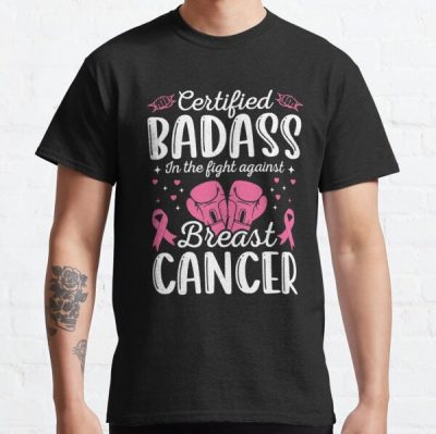 In The Fight Against Breast Cancer Shirt, Breast Cancer Awareness Shirt, Breast Cancer Support, Breast Cancer Warrior, Breast Cancer Walk Classic T-Shirt RB2812 product Offical Breast Cancer Merch