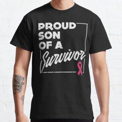 Proud Son Of Survivor Shirt Breast Cancer Support Classic T-Shirt RB2812 product Offical Breast Cancer Merch