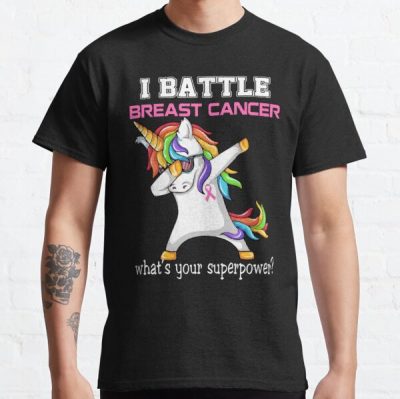 I Fight Breast Cancer Unicorn Lover Men Women Classic T-Shirt RB2812 product Offical Breast Cancer Merch
