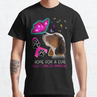 Beagle Hope For A Cure Breast Cancer Awareness Classic T-Shirt RB2812 product Offical Breast Cancer Merch
