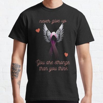 NEVER GIVE UP FROM BREAST CANCER Classic T-Shirt RB2812 product Offical Breast Cancer Merch