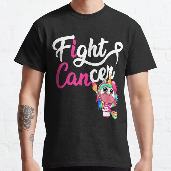 I Can Fight Cancer Pink Ribbon Unicorn Survivor Breast Cancer Awareness Classic T-Shirt RB2812 product Offical Breast Cancer Merch