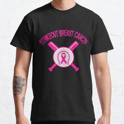 Strike Out Breast Cancer Awareness Baseball Fighters Classic T-Shirt RB2812 product Offical Breast Cancer Merch