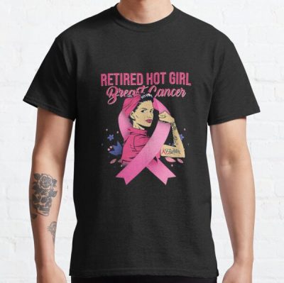 Retired Hot Girl Breast Cancer Warrior Classic T-Shirt RB2812 product Offical Breast Cancer Merch