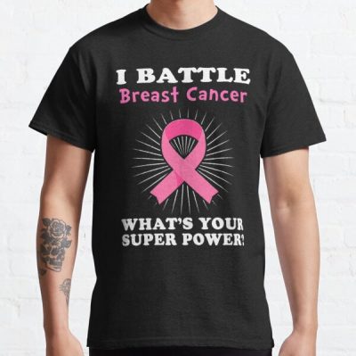 I Battle Breast Cancer Awareness Classic T-Shirt RB2812 product Offical Breast Cancer Merch