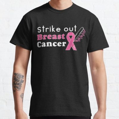 Strike Out Breast Cancer                               Classic T-Shirt RB2812 product Offical Breast Cancer Merch