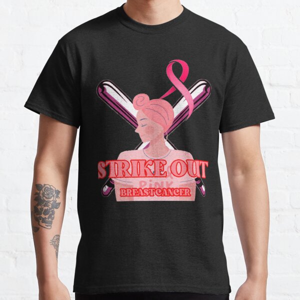 Strike Out Breast Cancer Classic T-Shirt RB2812 product Offical Breast Cancer Merch