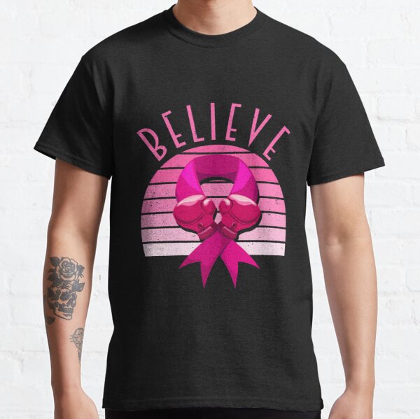 Belive Breast Cancer Pink Ribbon  Classic T-Shirt RB2812 product Offical Breast Cancer Merch