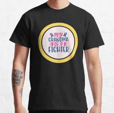 My Grandma Is A Fighter | Breast Cancer Support Classic T-Shirt RB2812 product Offical Breast Cancer Merch