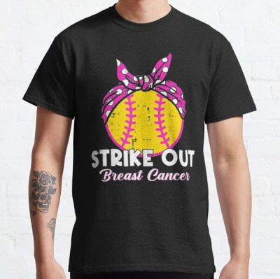Strike Out Breast Cancer Awareness Softball Baseball Fighter Premium  Classic T-Shirt RB2812 product Offical Breast Cancer Merch