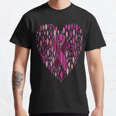 Strike breast cancer out, breast cancer, breast cancer awareness, cancer, pink ribbon Classic T-Shirt RB2812 product Offical Breast Cancer Merch