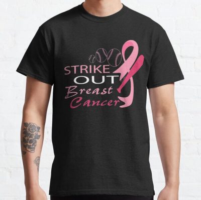 Strike Out Breast Cancer Baseball, Softball Fighters   Classic T-Shirt RB2812 product Offical Breast Cancer Merch