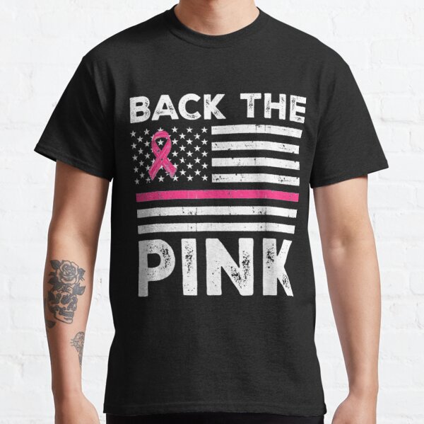 Back The Pink Ribbon Flag Breast Cancer Awareness   Classic T-Shirt RB2812 product Offical Breast Cancer Merch
