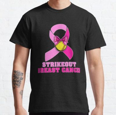 Strike Out Breast Cancer Awareness Softball Ball Fighters    Classic T-Shirt RB2812 product Offical Breast Cancer Merch
