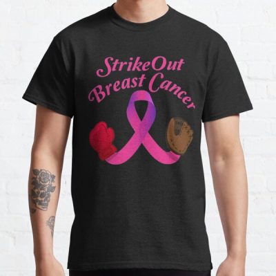 Strike Out Breast Cancer Baseball Fight Awareness  Men Women   Classic T-Shirt RB2812 product Offical Breast Cancer Merch