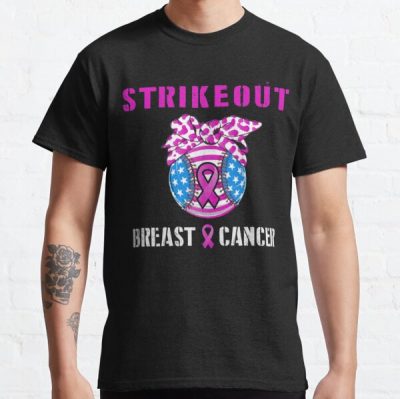 Strike Out Breast Cancer Awareness Softball Fighters     Classic T-Shirt RB2812 product Offical Breast Cancer Merch