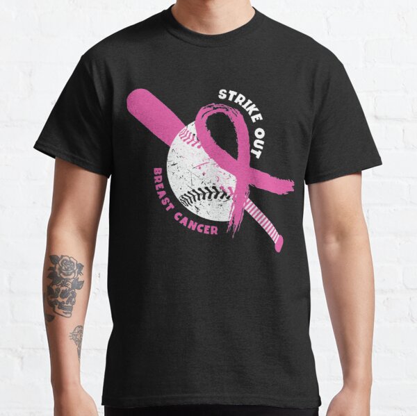 Strike Out Breast Cancer Baseball Graphic Design and Quotes    Classic T-Shirt RB2812 product Offical Breast Cancer Merch