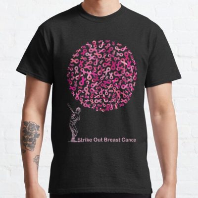 Strike Out Breast Cancer                              Classic T-Shirt RB2812 product Offical Breast Cancer Merch