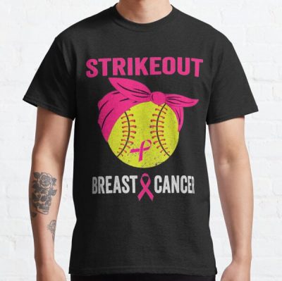 Strike Out Breast Cancer Awareness Softball Fighters Shirt   Classic T-Shirt RB2812 product Offical Breast Cancer Merch