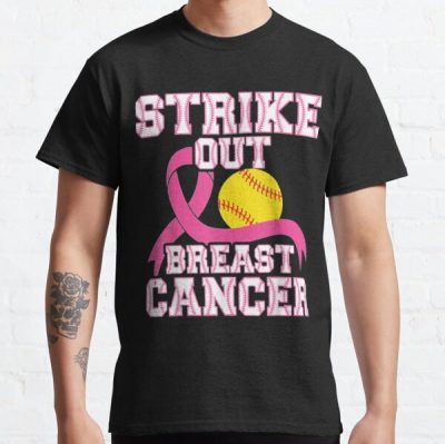 Strike Out Breast Cancer Classic T-Shirt RB2812 product Offical Breast Cancer Merch