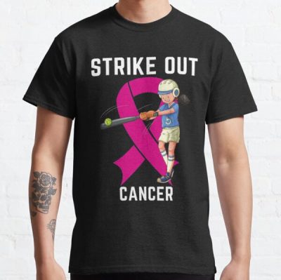 Strike Out Breast Cancer Awareness Softball Fighters  Classic   Classic T-Shirt RB2812 product Offical Breast Cancer Merch