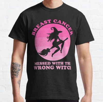 Messed With Wrong Witch Breast Cancer Awareness Classic T-Shirt RB2812 product Offical Breast Cancer Merch