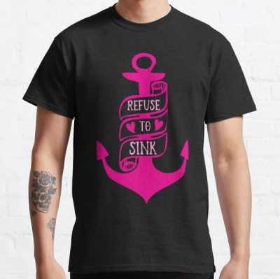Refuse To Sink Breast Cancer Awareness Classic T-Shirt RB2812 product Offical Breast Cancer Merch