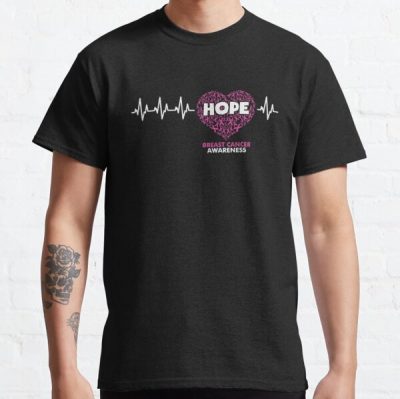 Hope Heartbeat Breast Cancer Awareness Classic T-Shirt RB2812 product Offical Breast Cancer Merch