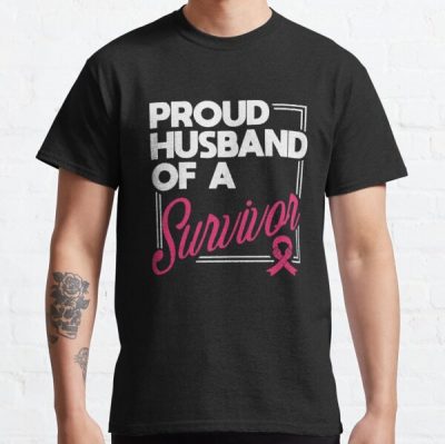 Proud Husband Of A Breast Cancer Awareness Classic T-Shirt RB2812 product Offical Breast Cancer Merch