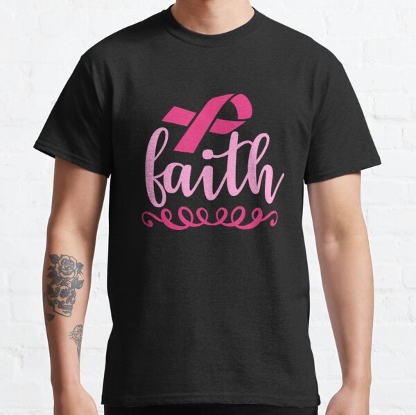 Faith Breast Cancer Awareness Classic T-Shirt RB2812 product Offical Breast Cancer Merch