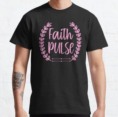 Faith Pulse Breast Cancer Awareness Classic T-Shirt RB2812 product Offical Breast Cancer Merch