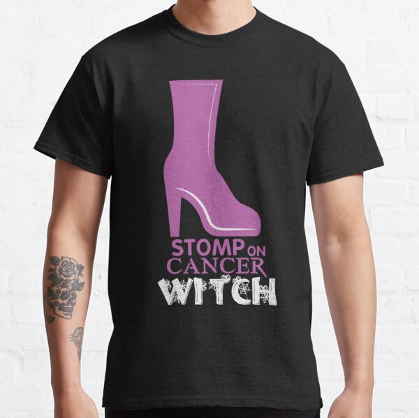 Stomp On Cancer Witch Breast Cancer Awareness Classic T-Shirt RB2812 product Offical Breast Cancer Merch