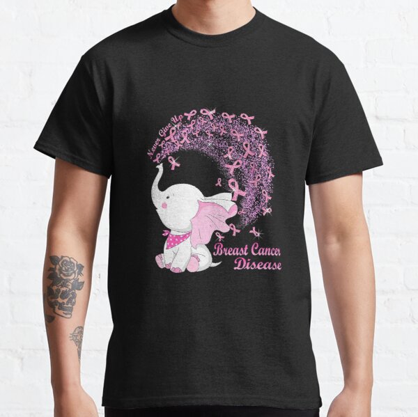 Cute Elephant Breast Cancer Awareness Classic T-Shirt RB2812 product Offical Breast Cancer Merch