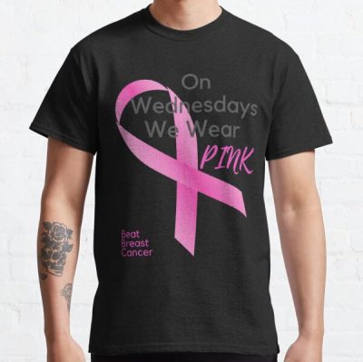 On Wednesdays we wear PINK - Beat Breast Cancer  Classic T-Shirt RB2812 product Offical Breast Cancer Merch