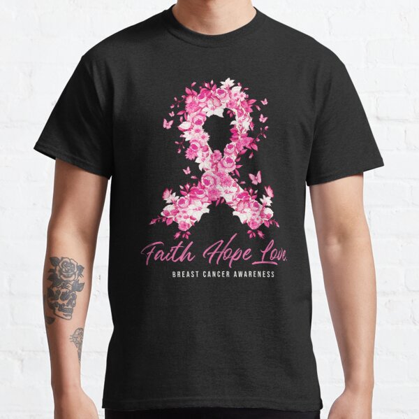 Butterfly Faith Hope Love Breast Cancer Awareness Classic T-Shirt RB2812 product Offical Breast Cancer Merch