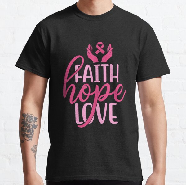 Faith Hope Love Breast Cancer Awareness Classic T-Shirt RB2812 product Offical Breast Cancer Merch
