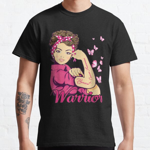 Breast Cancer Warrior Rosie Riveter Pink Ribbon Unbreakable Classic T-Shirt RB2812 product Offical Breast Cancer Merch