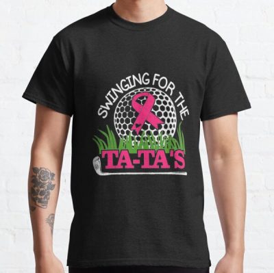 Breast Cancer Awareness Swinging For the Ta Tas Breast Cancer Golf Classic T-Shirt RB2812 product Offical Breast Cancer Merch