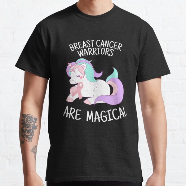 Unicorn Breast Cancer Warriors are Magical, Breast Cancer Awareness Art Classic T-Shirt RB2812 product Offical Breast Cancer Merch