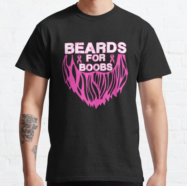 Beards For Boobs Breast Cancer Awareness Classic T-Shirt RB2812 product Offical Breast Cancer Merch