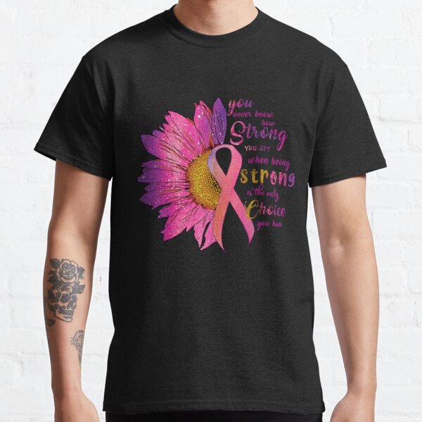 sublimation cancer awareness - pink sunflower , Breast Cancer Awareness T-Shirt, Motivational Shirt, Personalized Team Cancer Shirt , Cancer Support Team Tee Classic T-Shirt RB2812 product Offical Breast Cancer Merch