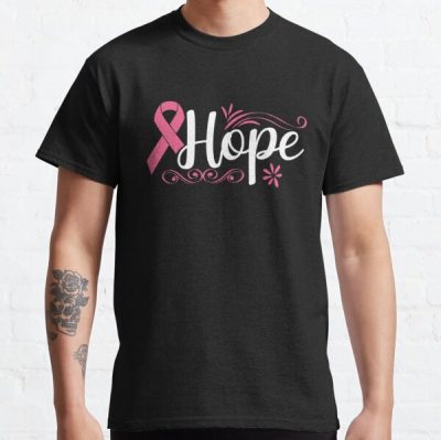 Hope Breast Cancer Awareness Classic T-Shirt RB2812 product Offical Breast Cancer Merch